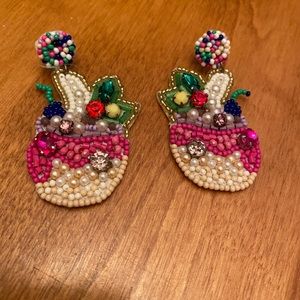 Multicolored  beaded earrings
